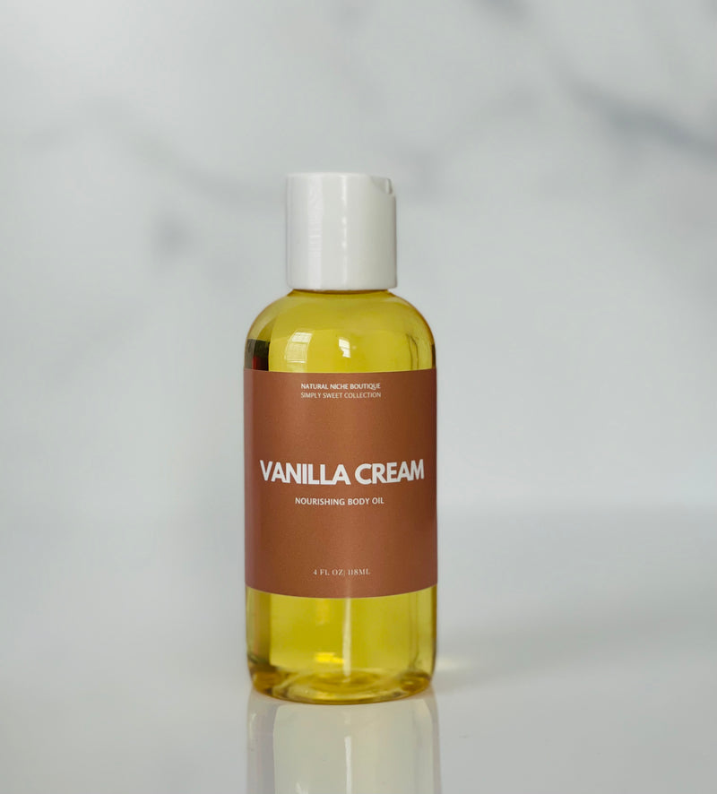 vanilla cream nourishing body oil